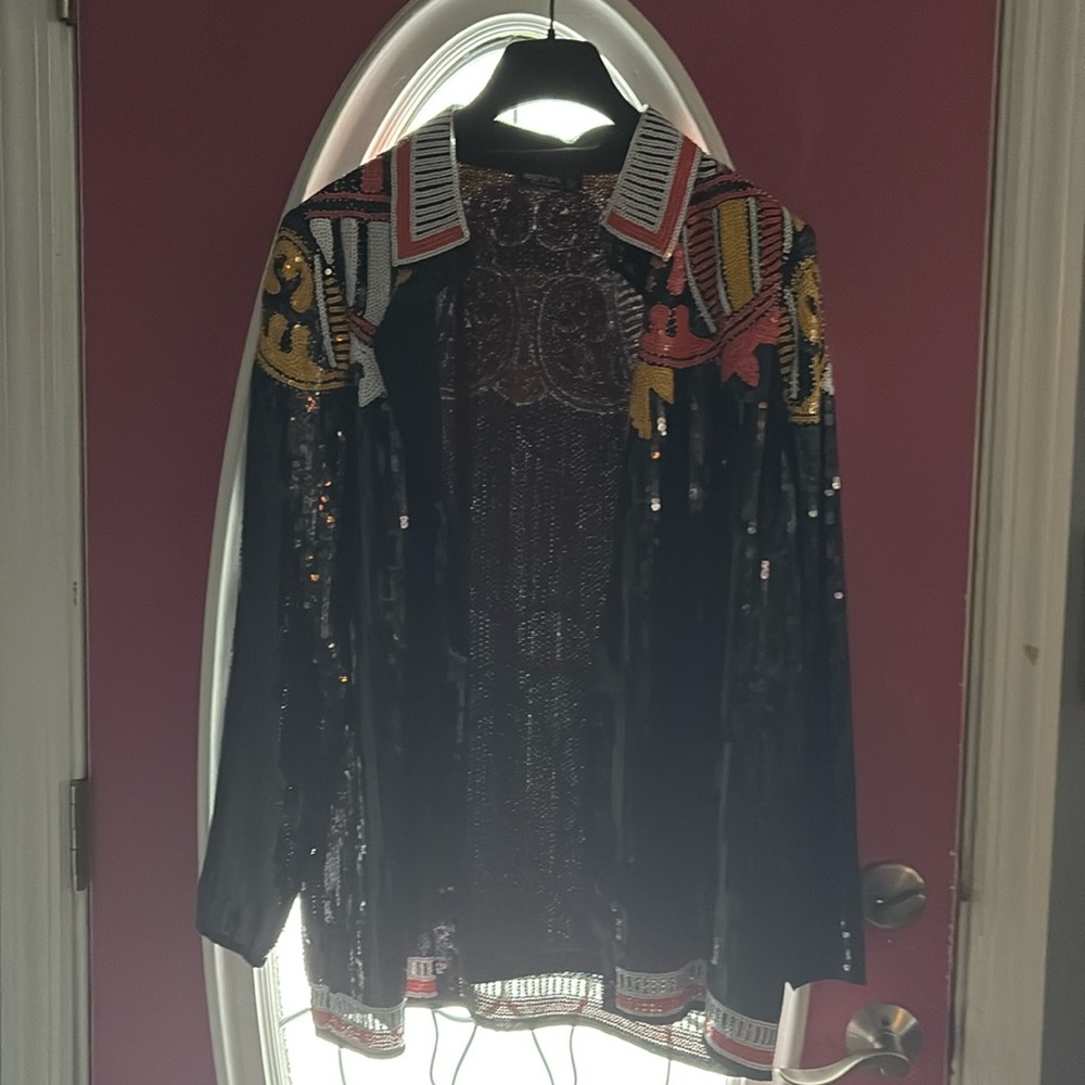 Nasty Gal sequined jacket.